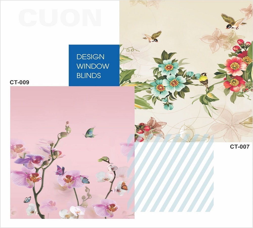 Màn cuốn tranh bông hoa