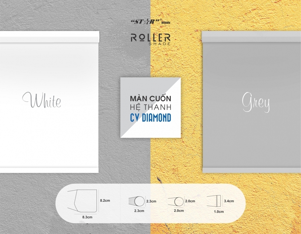 Màn cuốn với hệ thanh có máng che