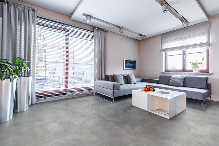 Mẫu thiết kế không gian nội thất tông xám